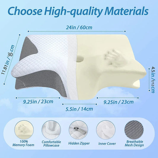 2-in-1 Memory Foam Cervical Pillow: The Optimal Solution for Sleep and Neck & Shoulder Health