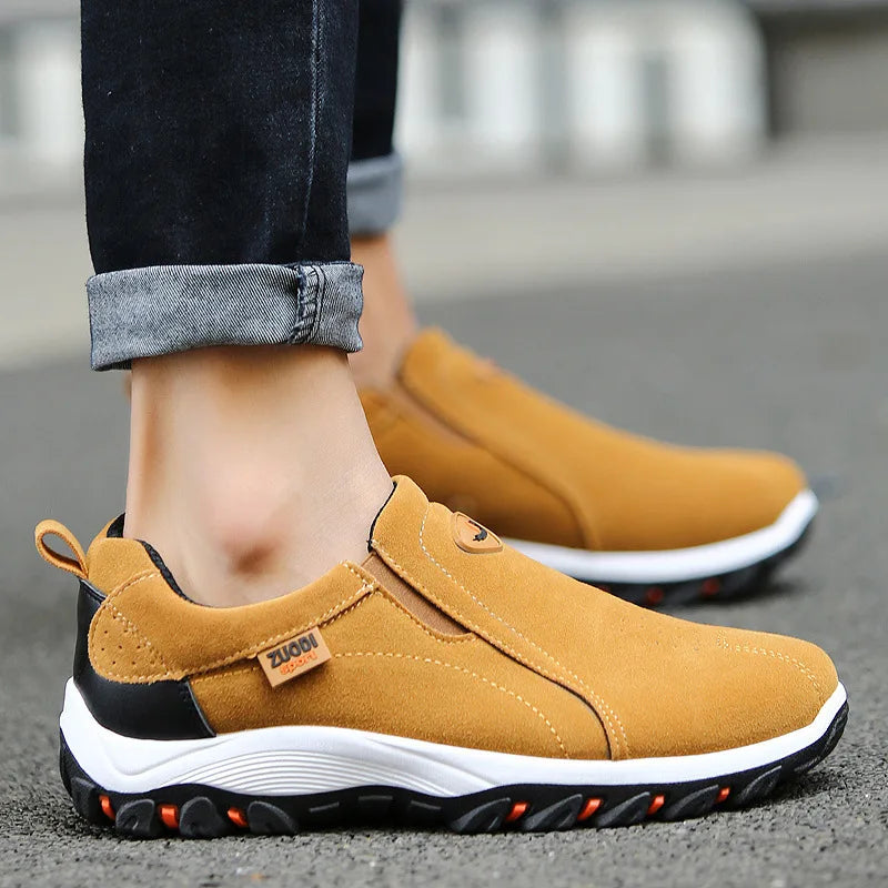 Conquer all challenges with New Men Slip on Hiking Shoes!