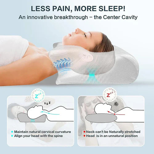 Memory Foam Cervical Pillow: Ergonomic Contour for Neck Pain Relief