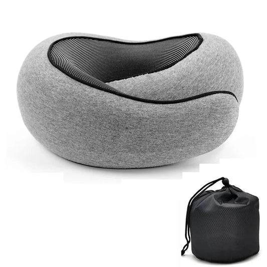 Snail-Shaped Memory Foam Travel Neck Pillow: Ultimate Neck Support for Every Journey
