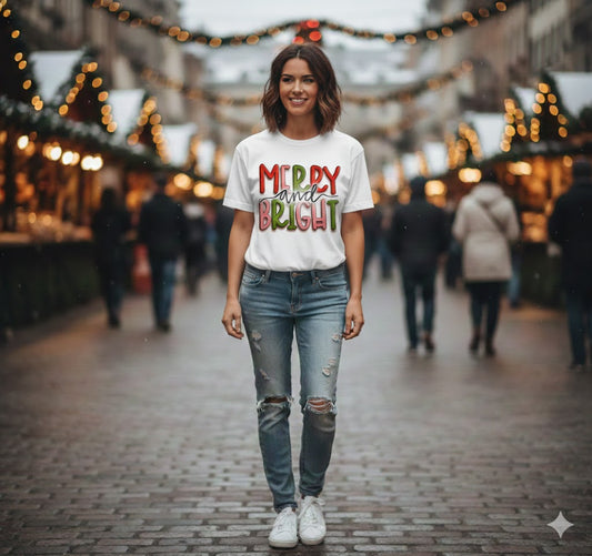 Vibrate higher this holiday. Our "Merry and Bright" 3D Graffiti collection isn't just clothing, it's a mood.