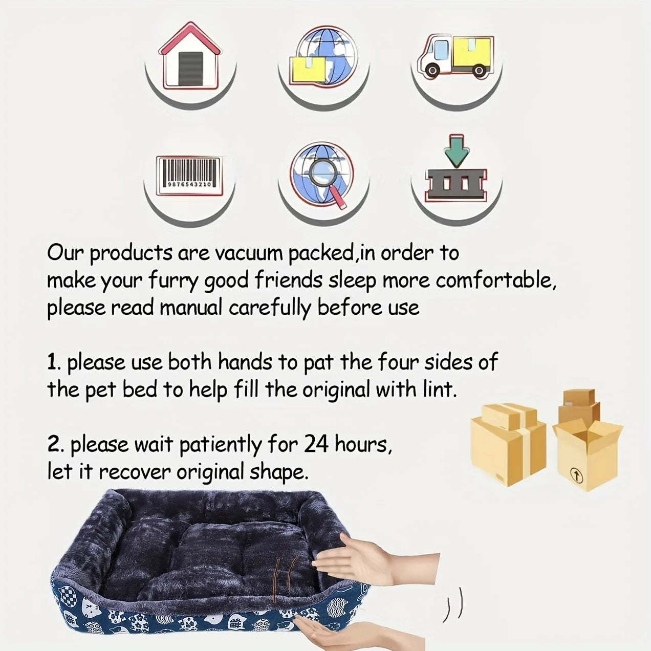 Soft Plush Pet Dog Bed Sofa Washable Warm Cat House Mat Basket for Small Large D