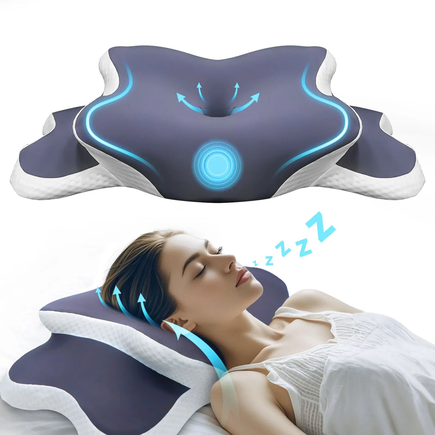 Memory Foam Pillow: Neck Pain Relief & Orthopedic Support for All Sleepers