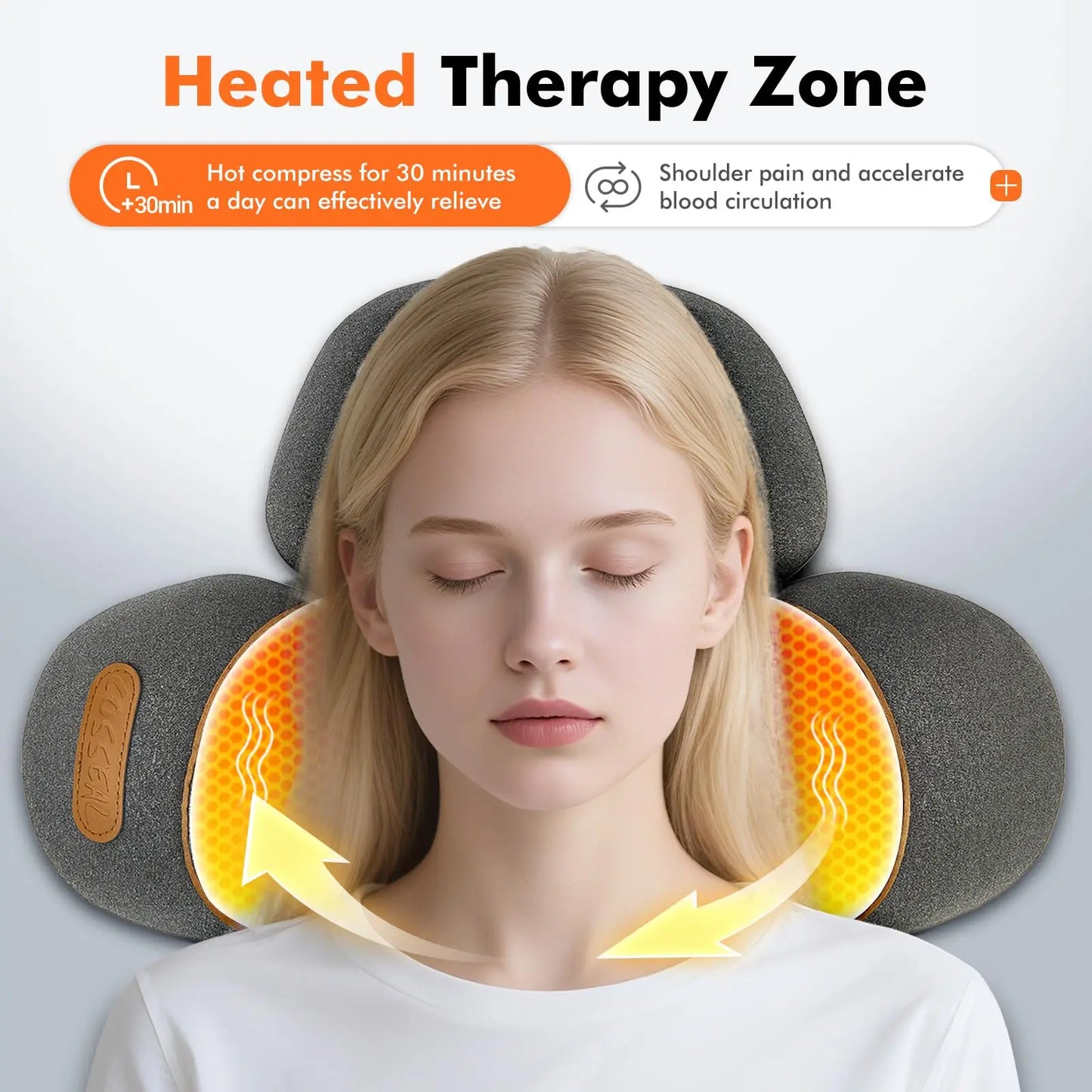 Unlock Your Best Self: Experience Unrivaled Comfort & Confidence with Our 3-in-1 Neck Massager Pillow
